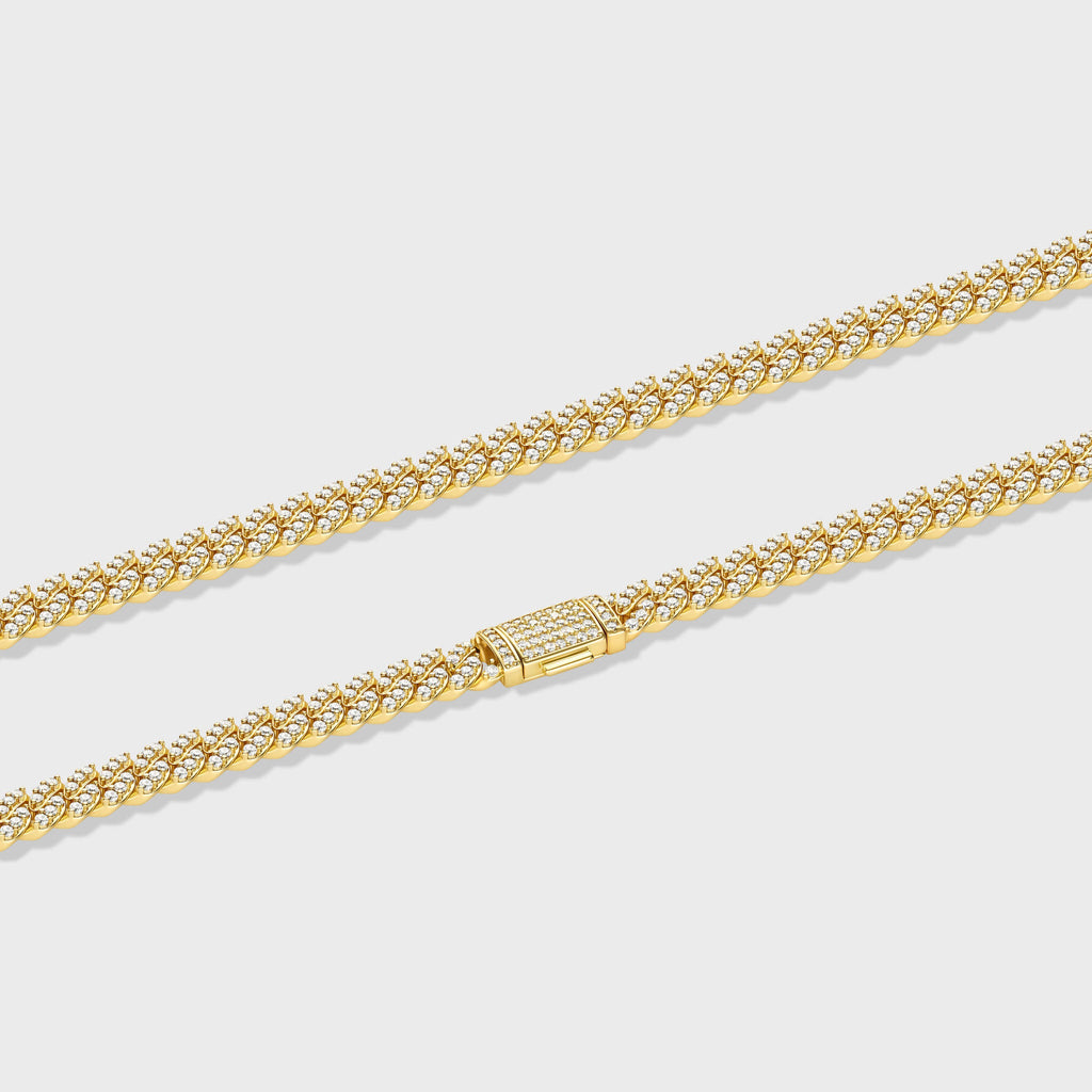 Iced Cuban Chain (Gold) - 8mm