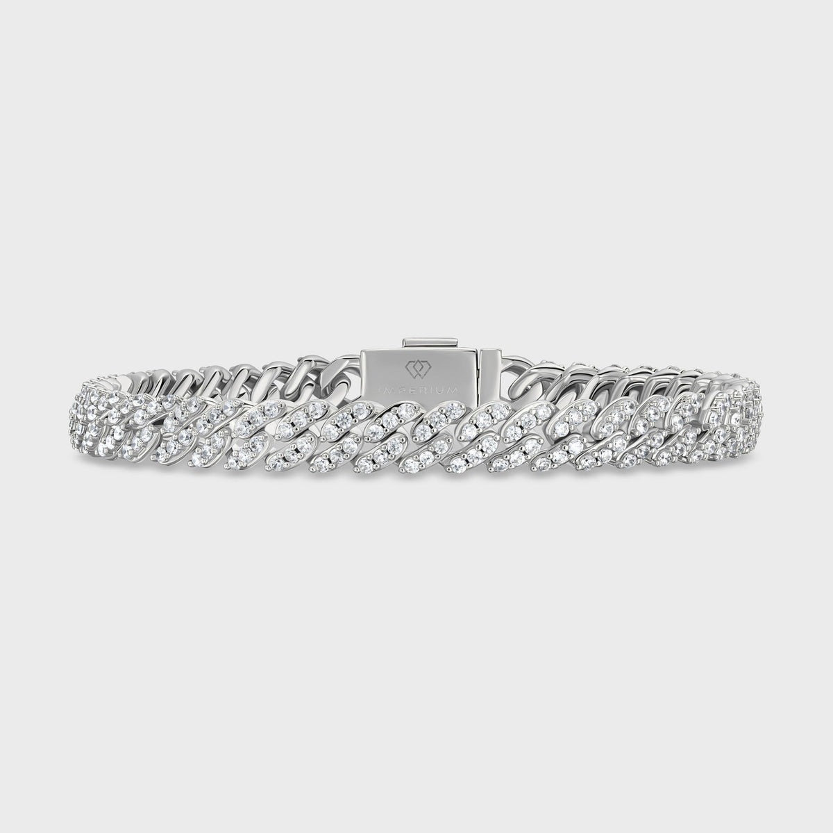 Iced Cuban Bracelet (Silver) - 8mm