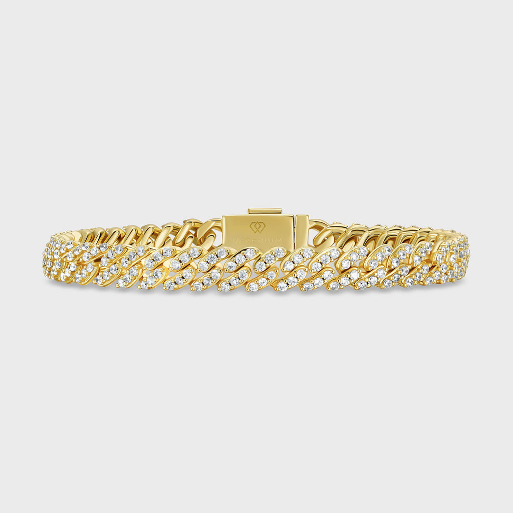 Iced Cuban Bracelet (Gold) - 8mm