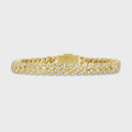 Women's Iced Cuban Bracelet (Gold) - 8mm