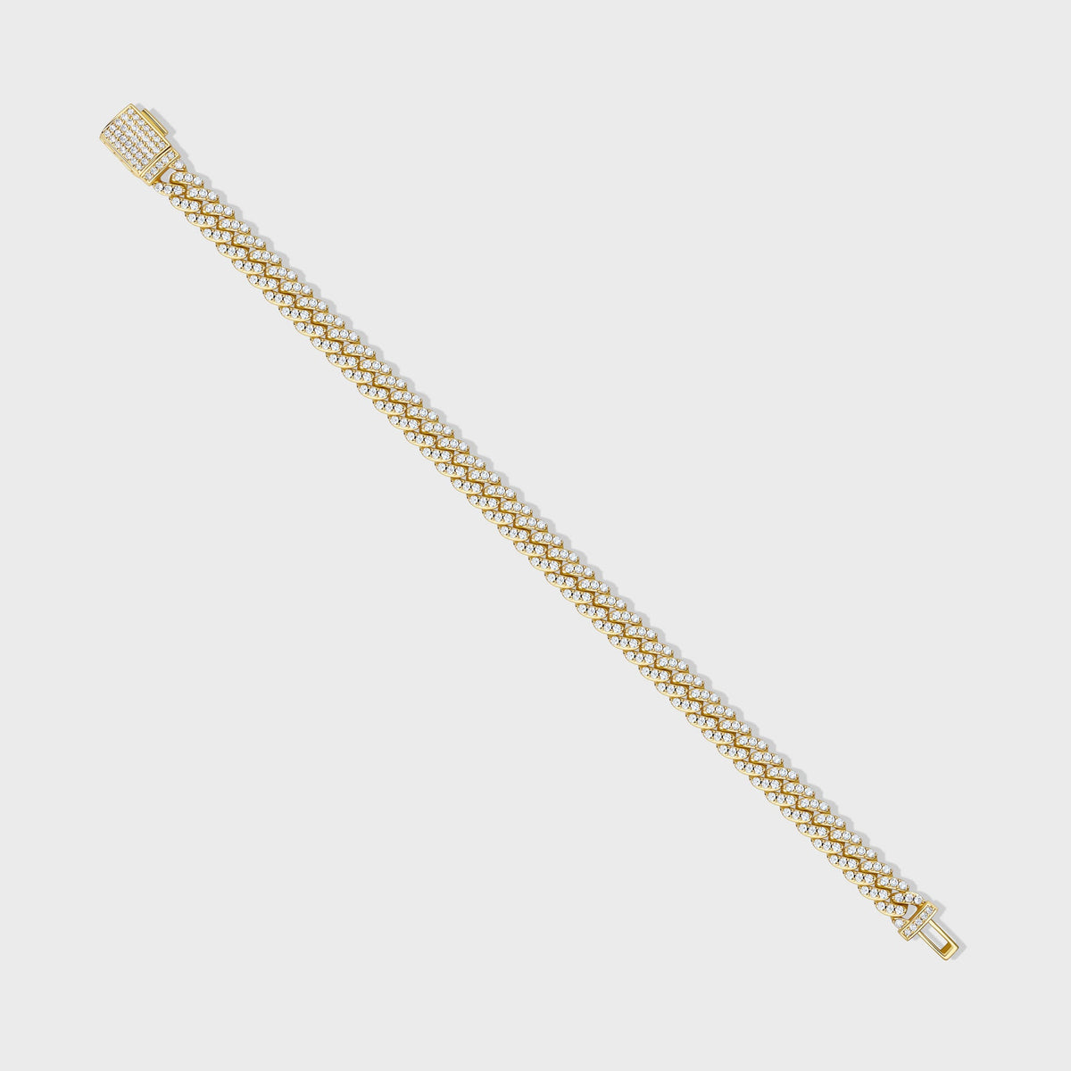 Iced Cuban Bracelet (Gold) - 8mm