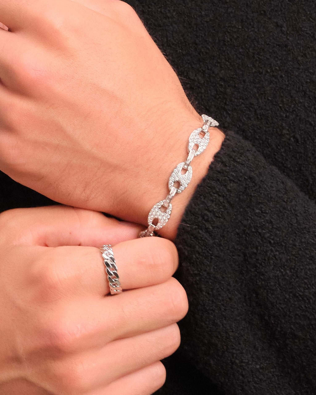 Iced Out Mariner Bracelet