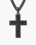 Iced Out Mosaic Cross Pendant