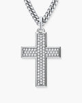 Iced Out Mosaic Cross Pendant