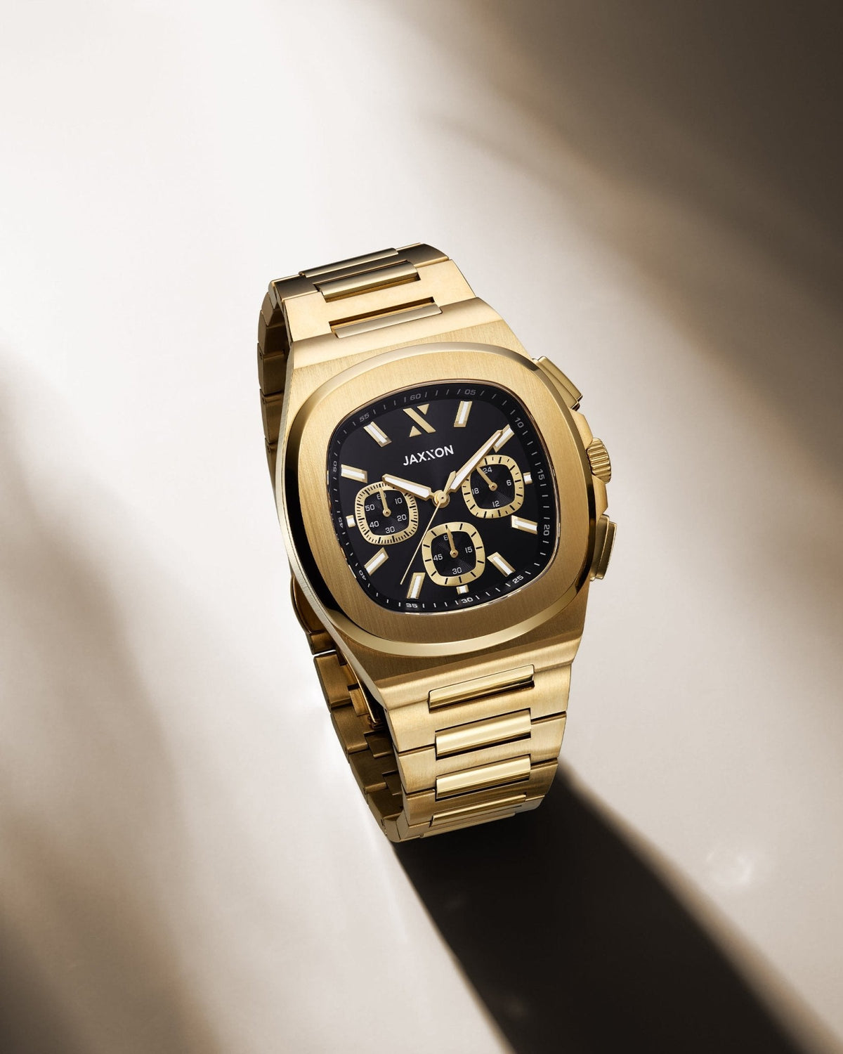 JX1 Chronograph Watch + Cuban Link Chain 10mm