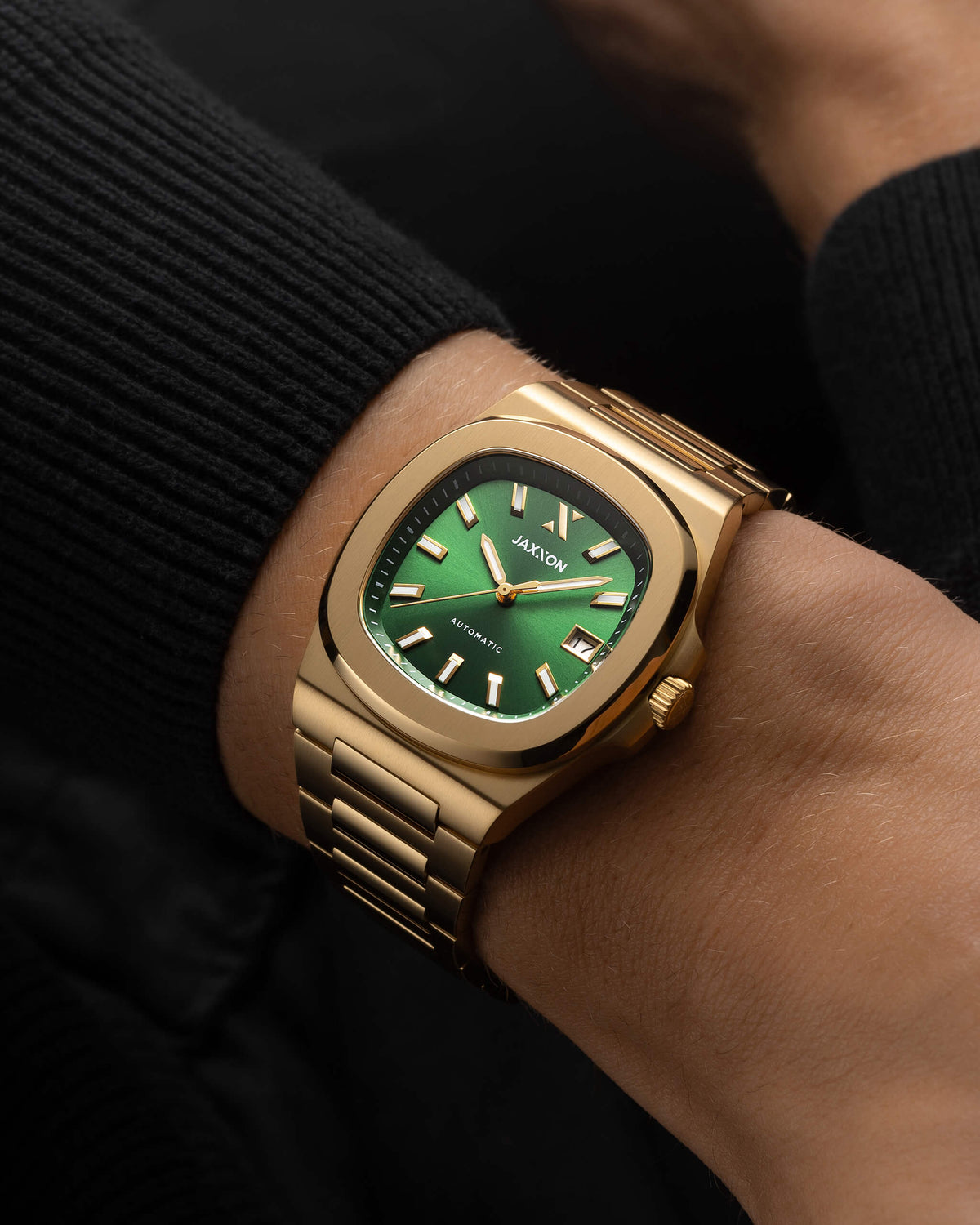 JX1 Automatic Watch + Cuban Set 8mm