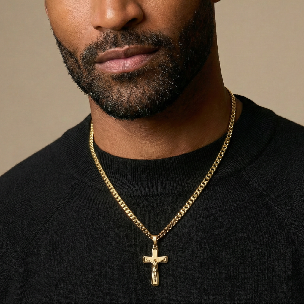 Jesus Cross Pendant (Gold)