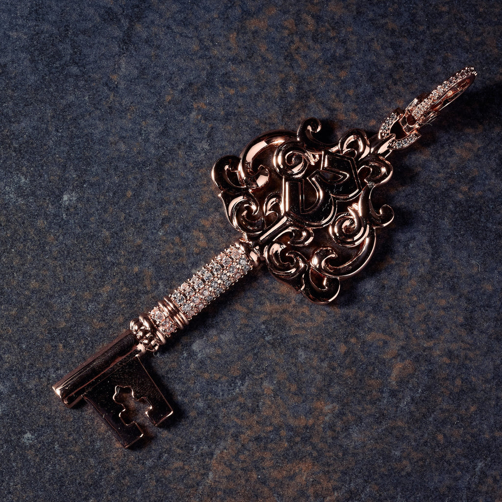 GLD X Bloody Osiris Lab Diamond Key Clip On in Solid Rose Gold