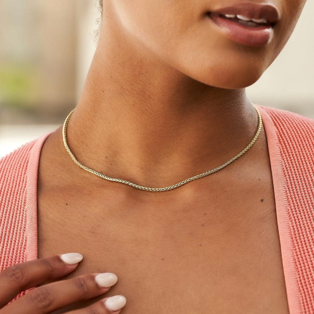 Palm Chain in Yellow Gold - 2mm