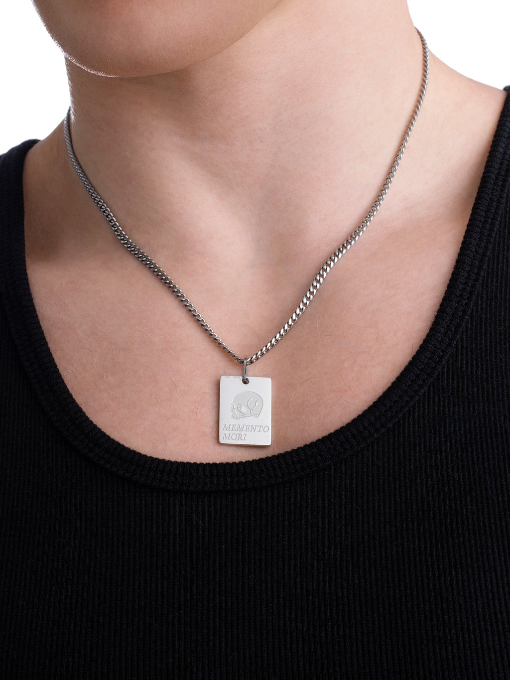 Memento Mori Necklace (Steel)