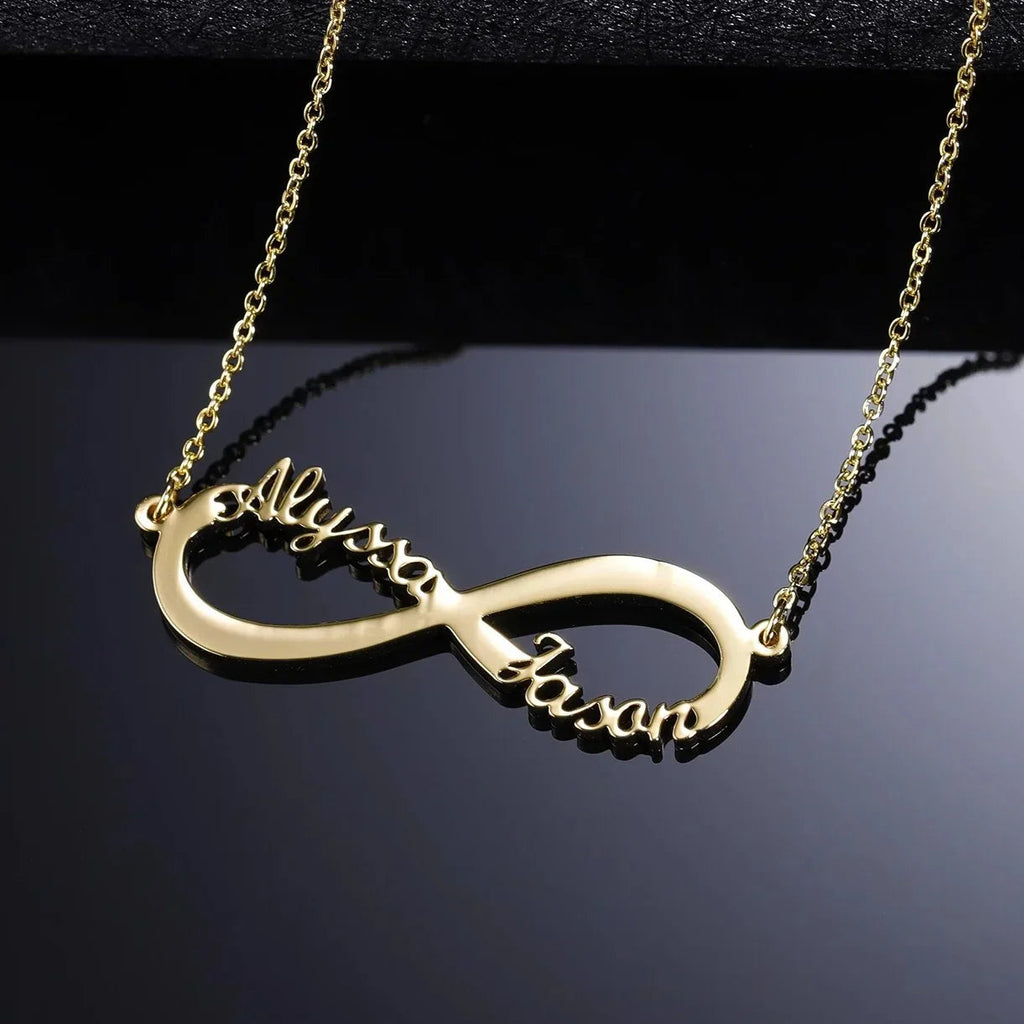 Infinity Pendant Name Necklace