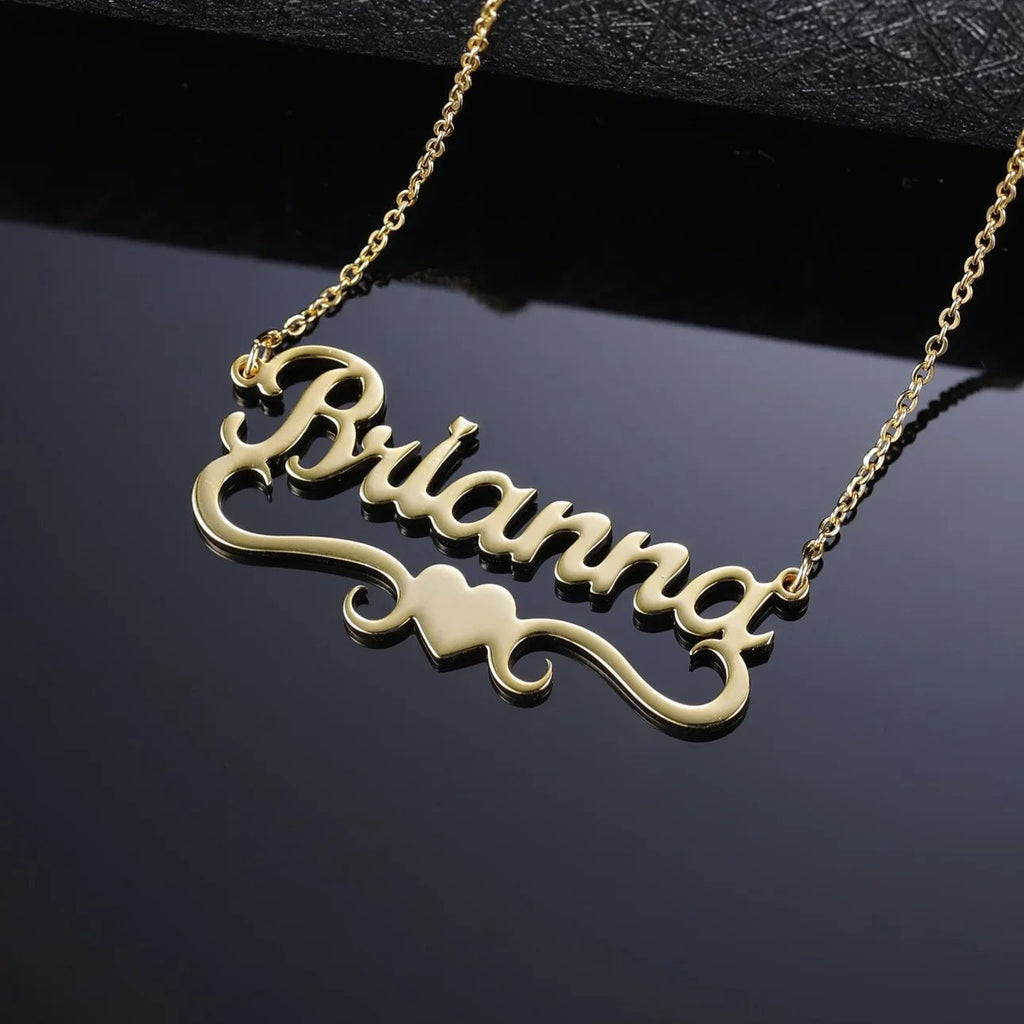 Kids Love Heart Name Necklace