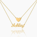 Heart Layer Name Necklace