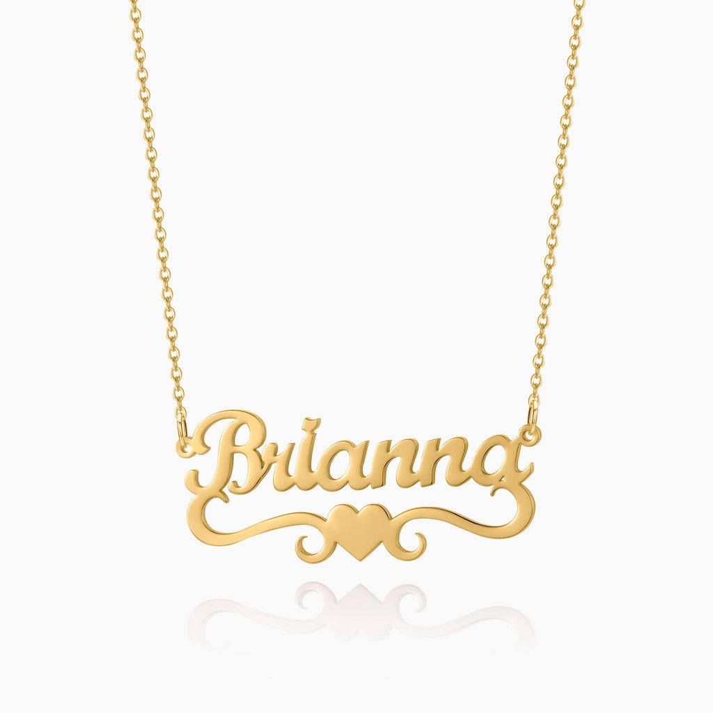 Kids Love Heart Name Necklace