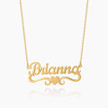 Kids Love Heart Name Necklace