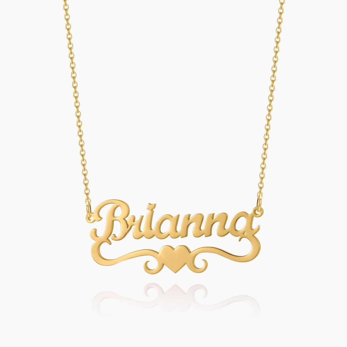 Kids Love Heart Name Necklace
