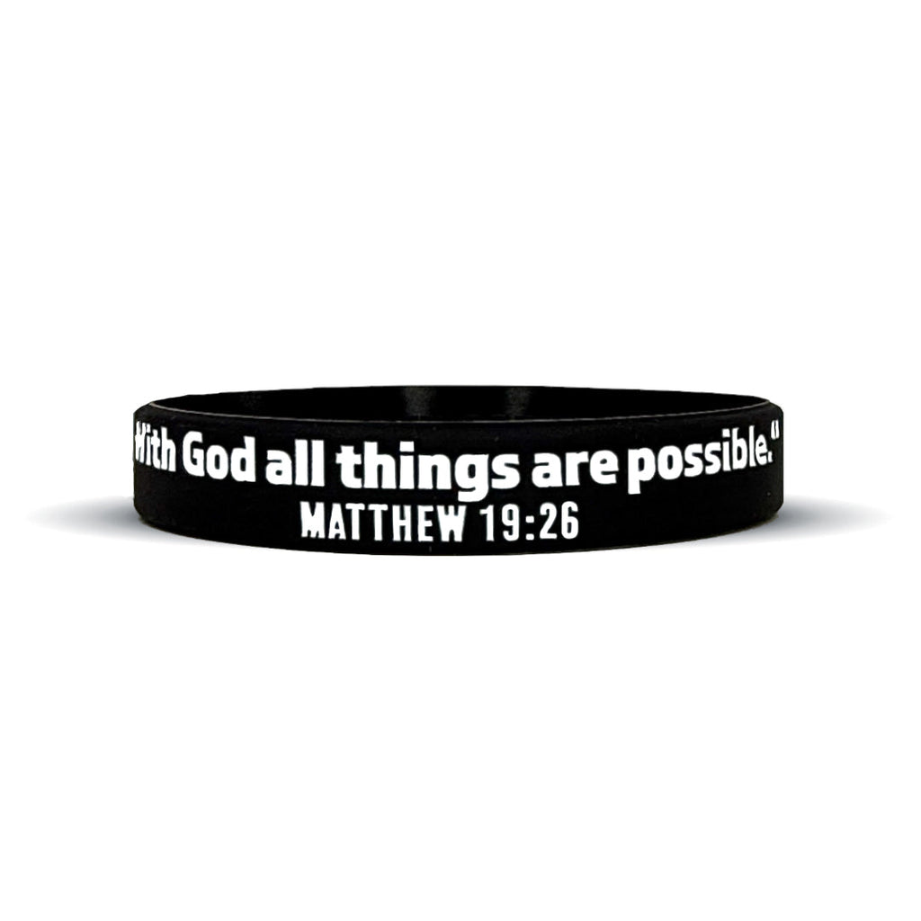 MATTHEW 19:26 Wristband