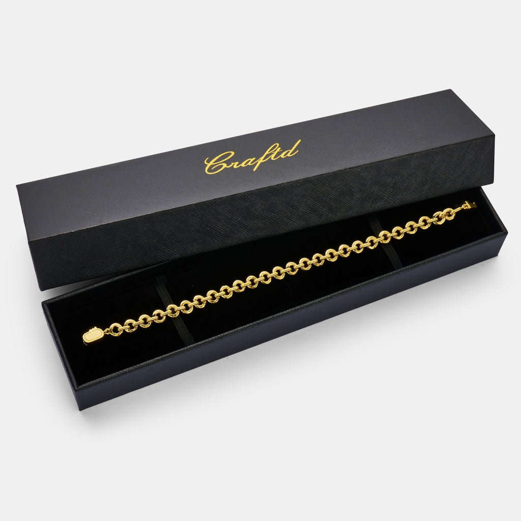 Melted Link Bracelet (Gold)