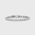 Women's Micro Clustered Tennis Bracelet (Silver) - 5mm