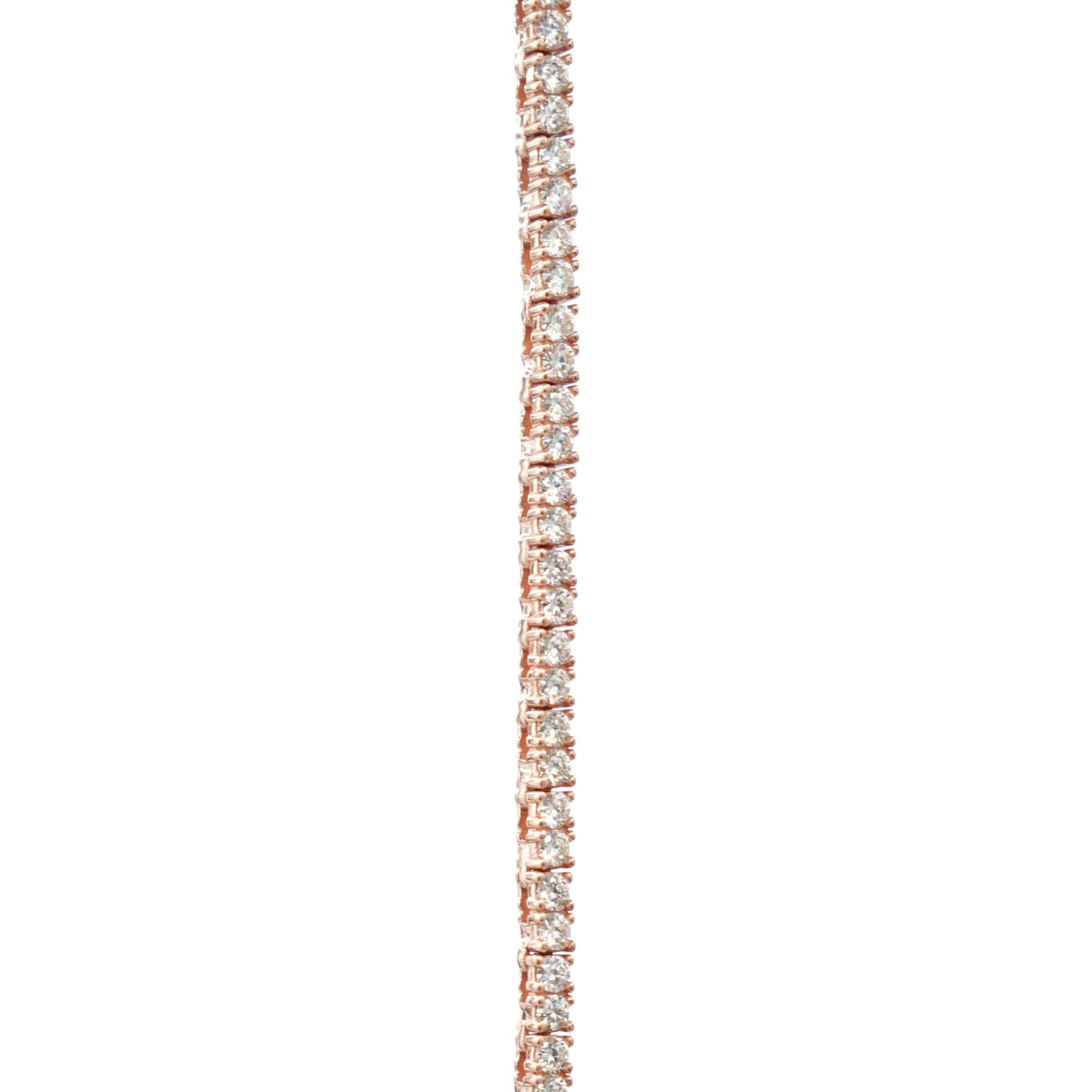 Men's Moissanite Diamond Tennis Chain in Rose Gold Vermeil - 2mm