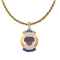 Lab Diamond New York Knicks Official NBA 2026 Championship Pendant in Solid Yellow Gold