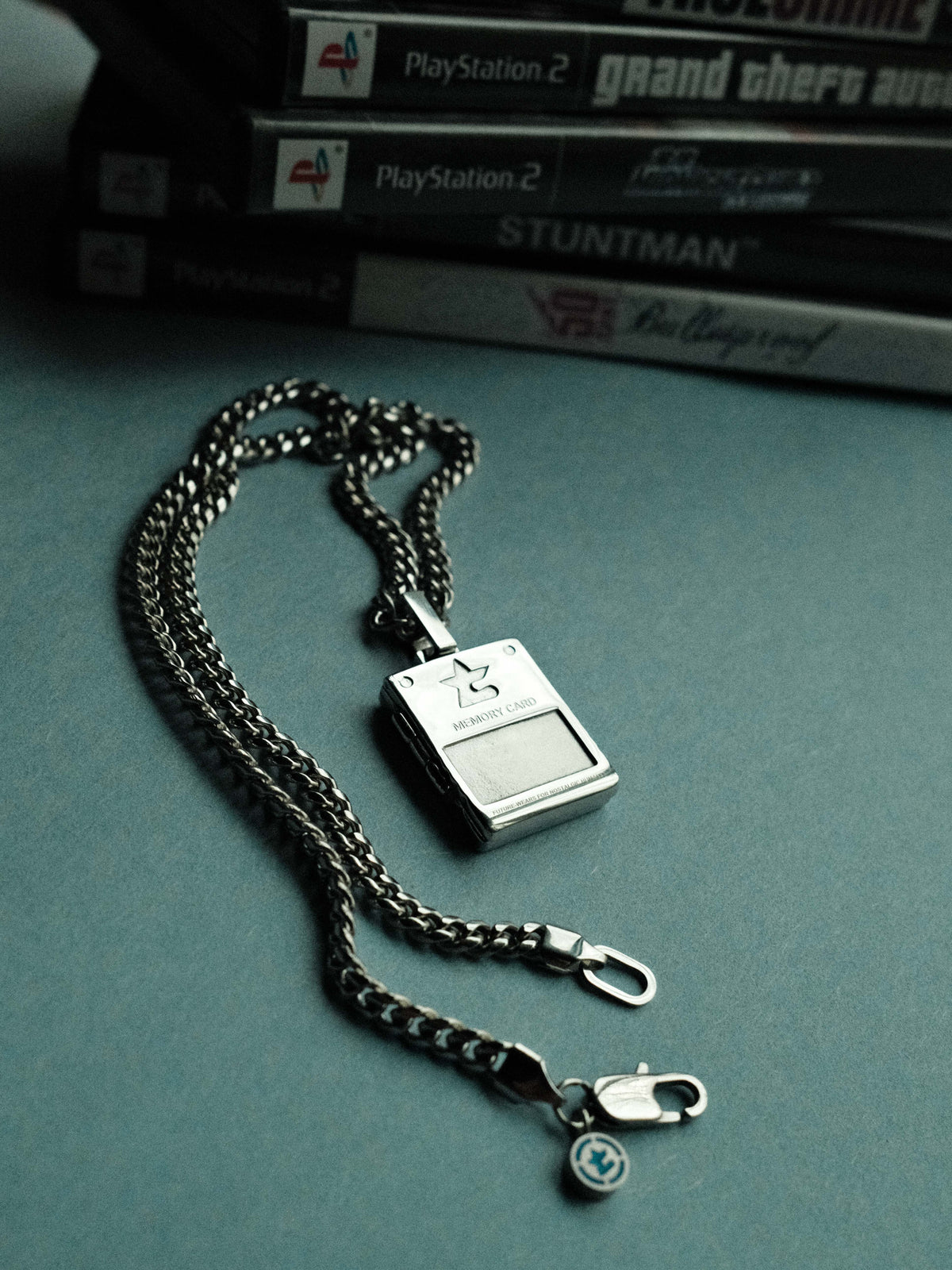 Memory Card Necklace (Steel)