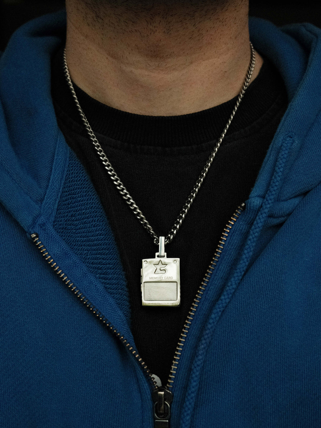 Memory Card Necklace (Steel)