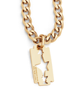 Razor Blade Necklace (Gold)