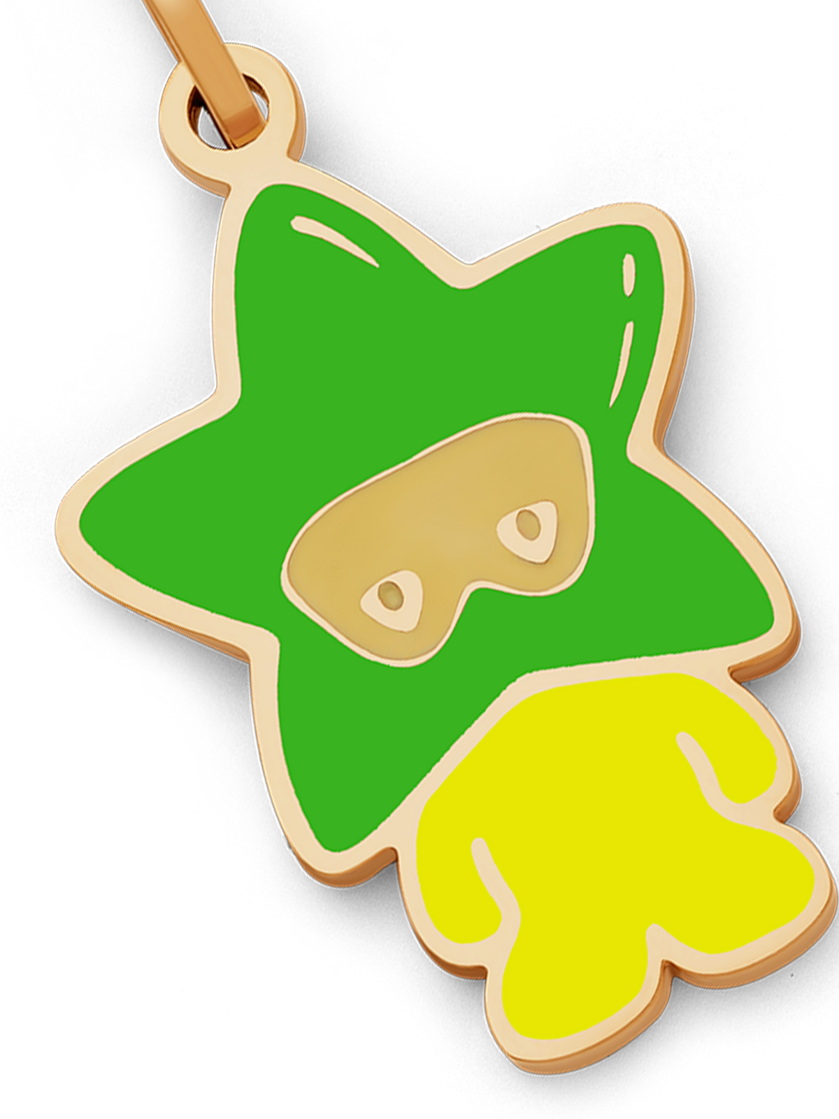 Star Boy Necklace (Green & Gold)