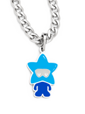 Star Boy Necklace (Blue & Steel)