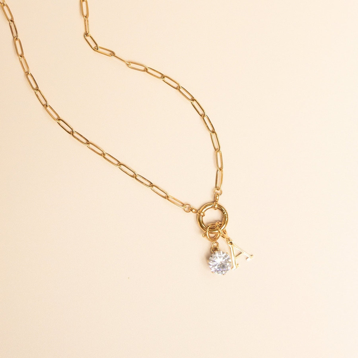 Paperclip Charm Necklace
