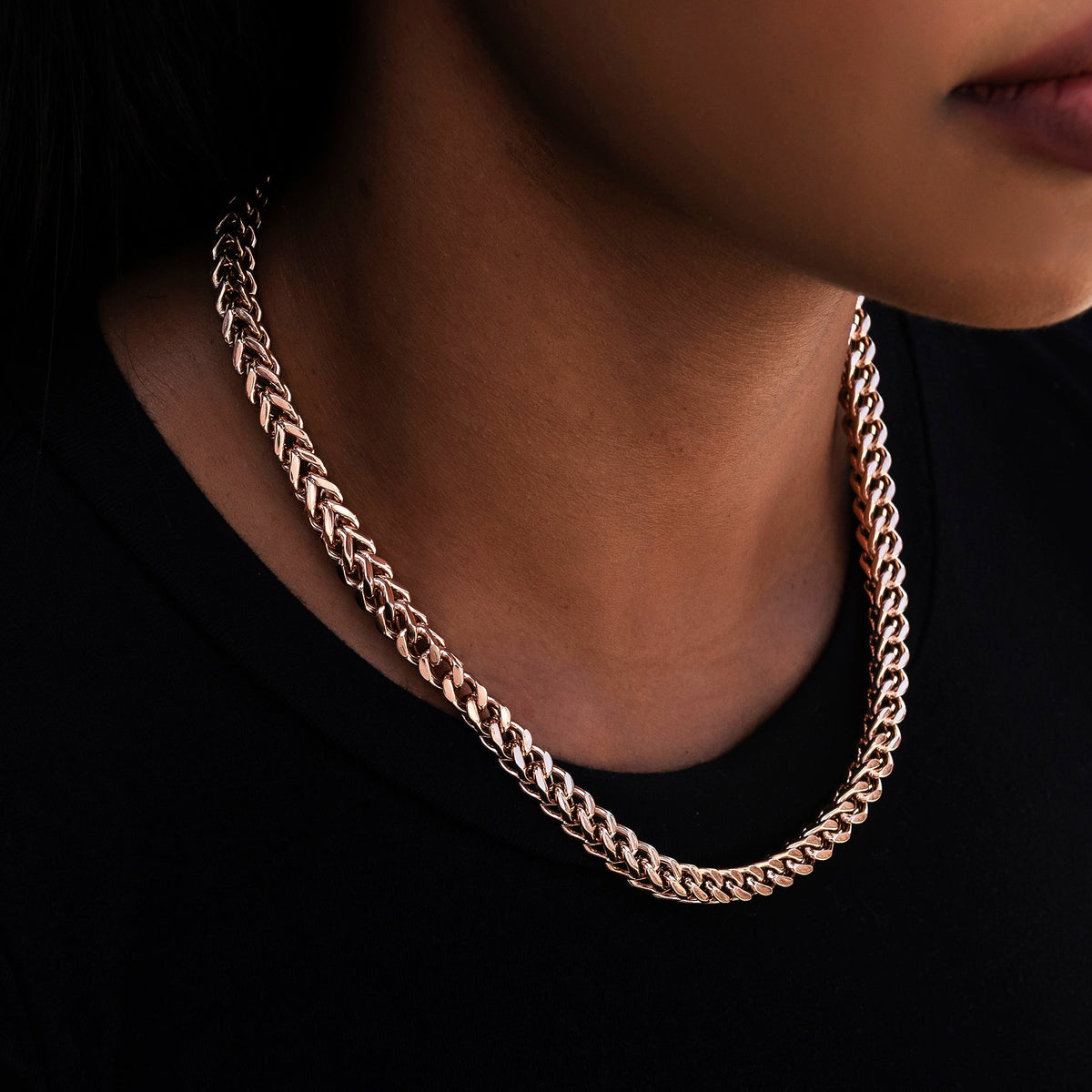 Franco Chain in Rose Gold- 6mm