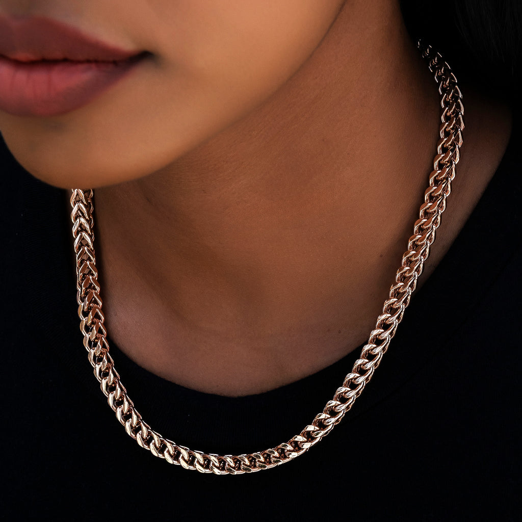 Franco Chain in Rose Gold- 6mm