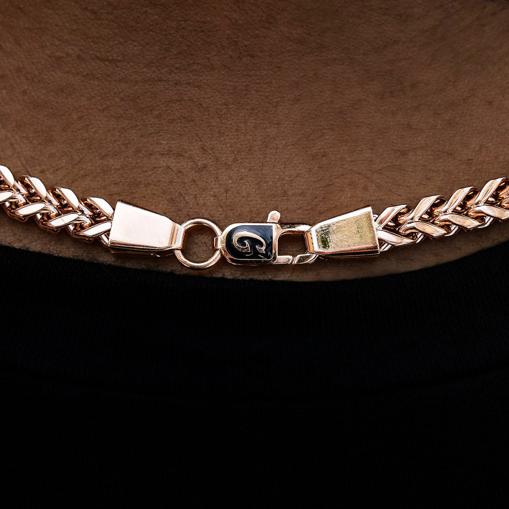 Franco Chain in Rose Gold- 6mm