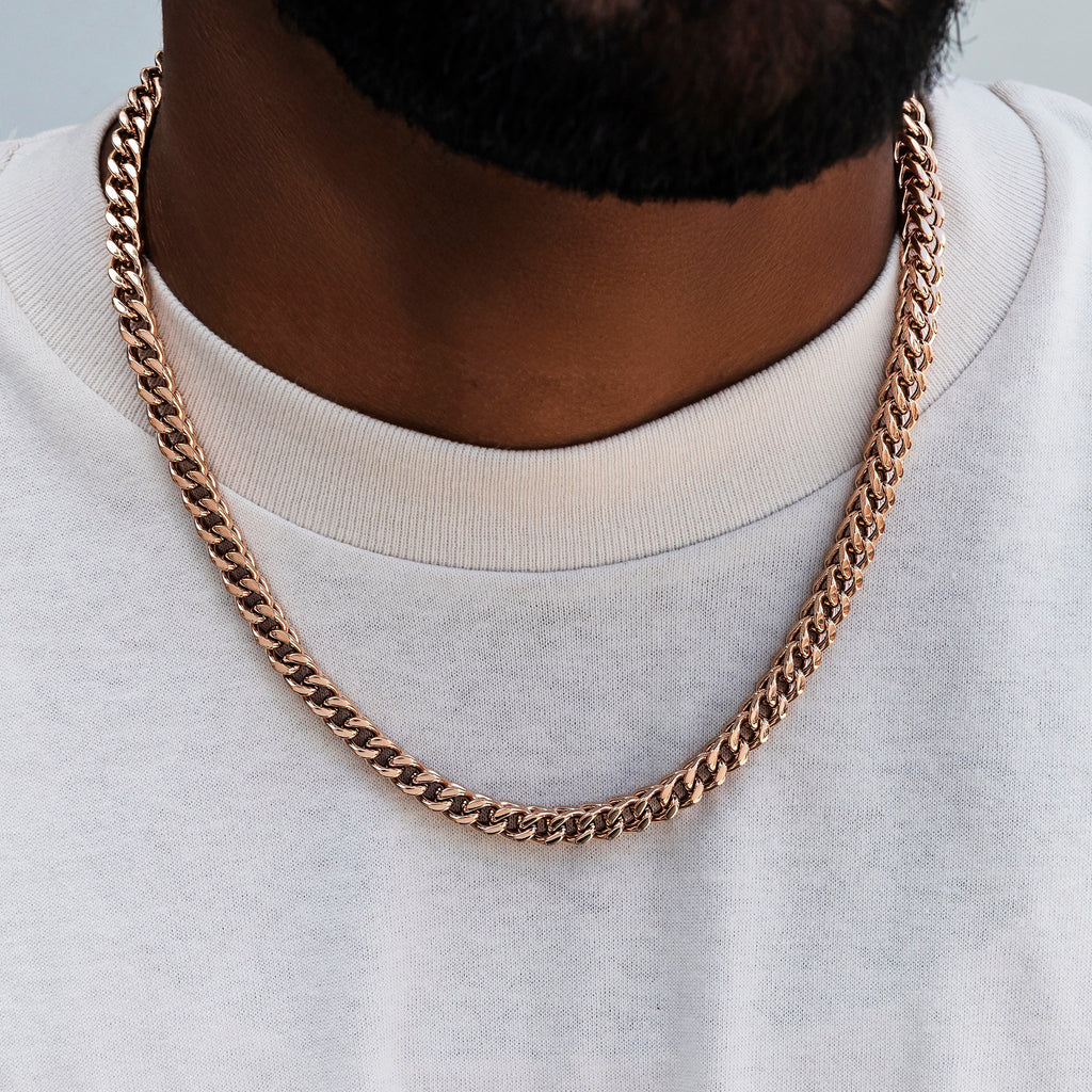 Franco Chain in Rose Gold- 6mm
