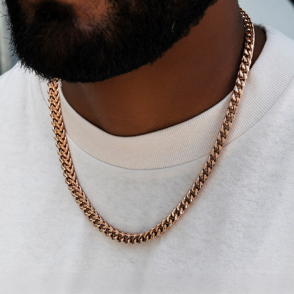 Franco Chain in Rose Gold- 6mm