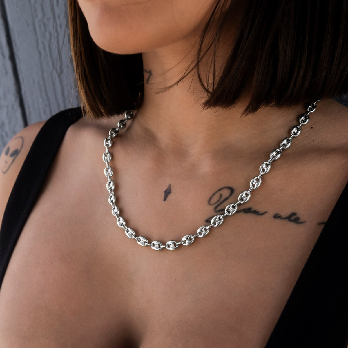 Valentina Chain in White Gold - 7mm