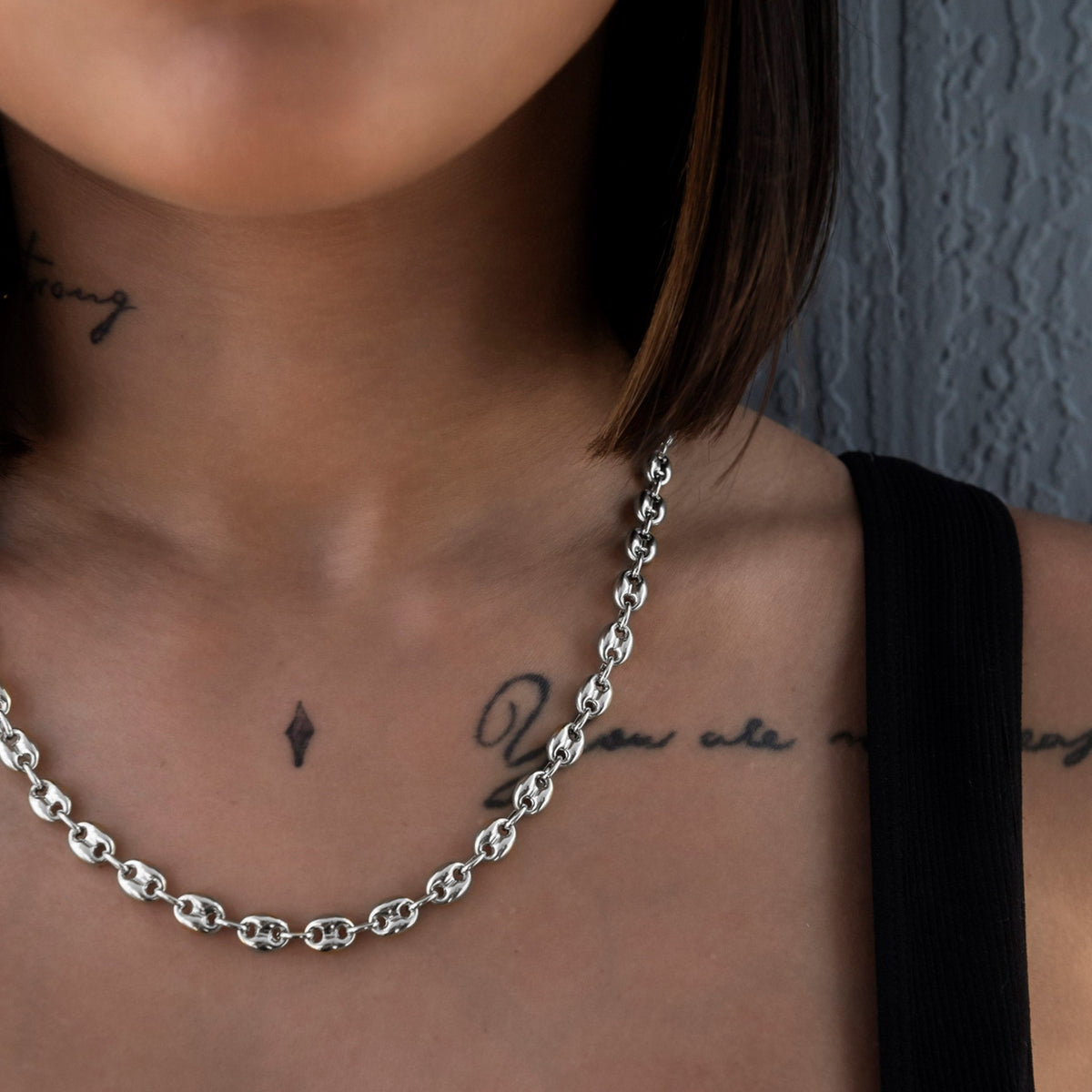 Valentina Chain in White Gold - 7mm