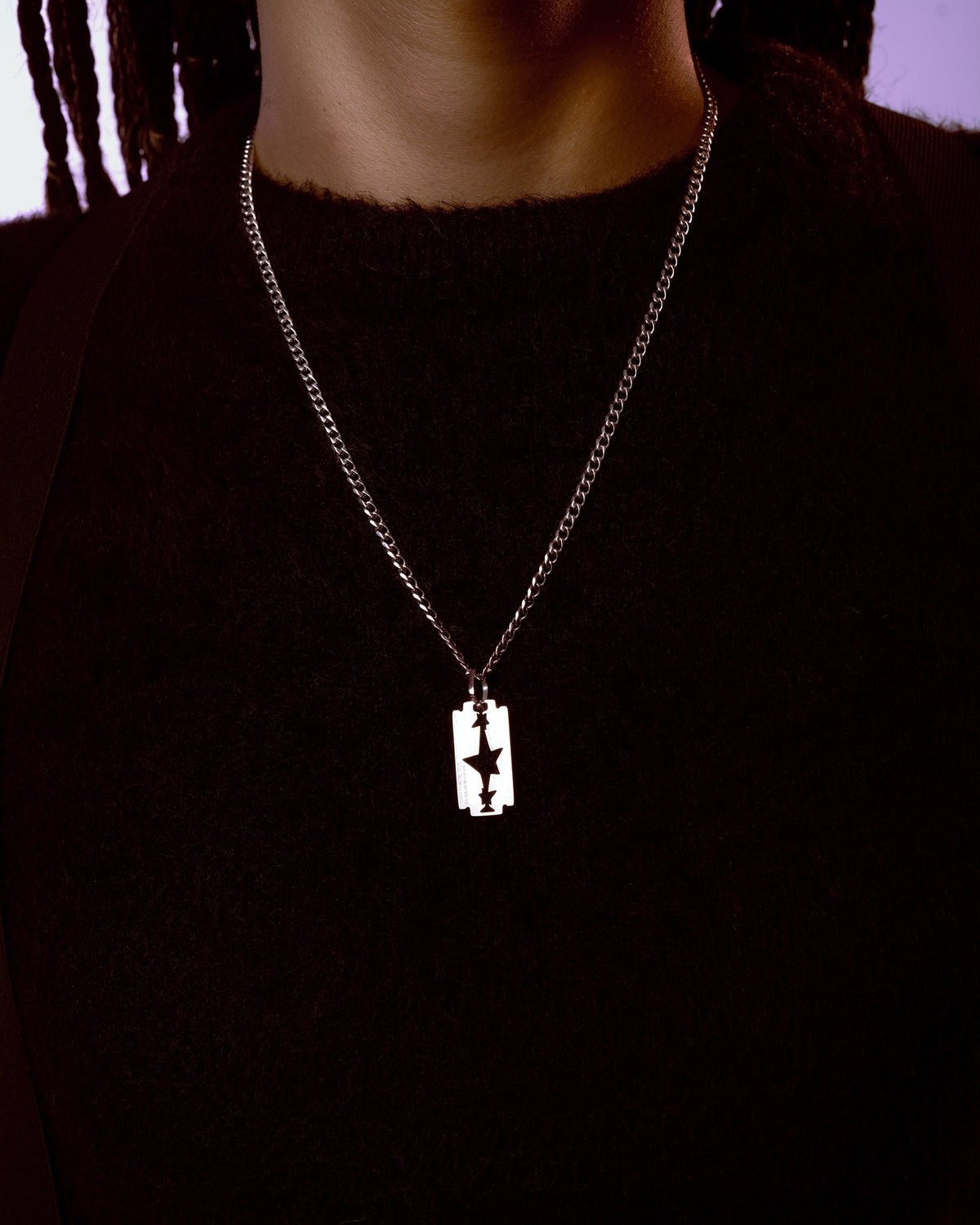 Razor Blade Necklace (Gold)