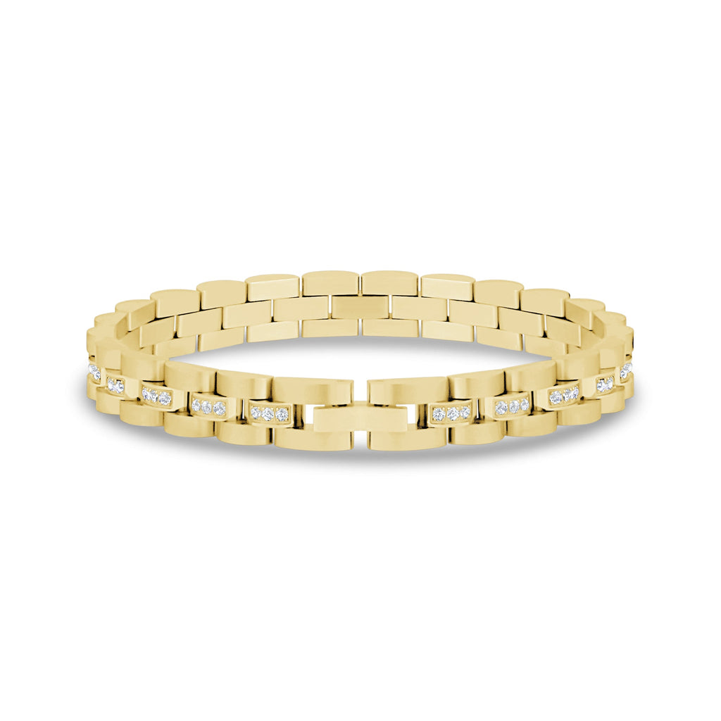 Stone-Set Watch Link Bracelet | 8MM