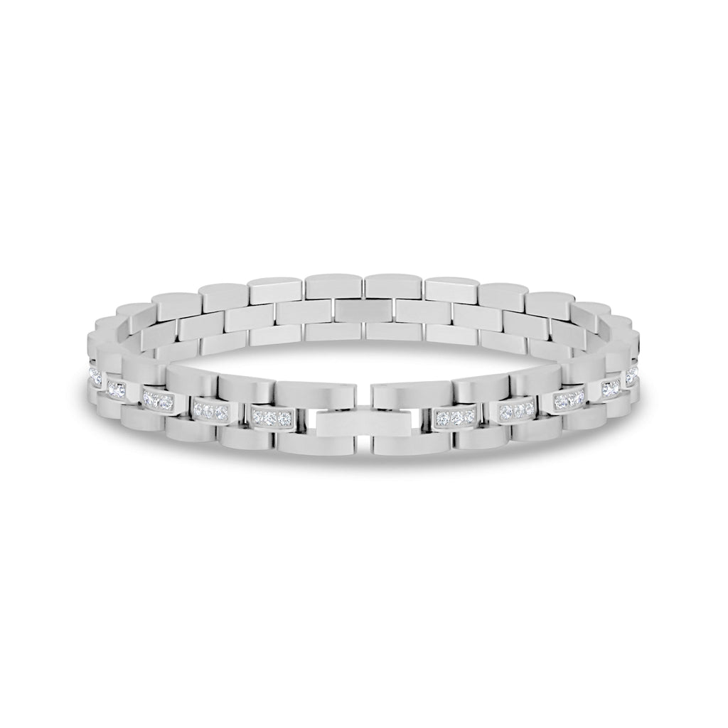 Stone-Set Watch Link Bracelet | 8MM