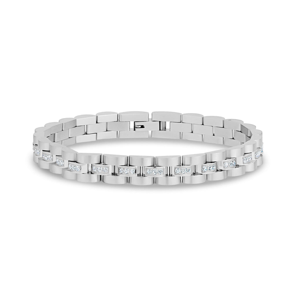 Stone-Set Watch Link Bracelet | 8MM