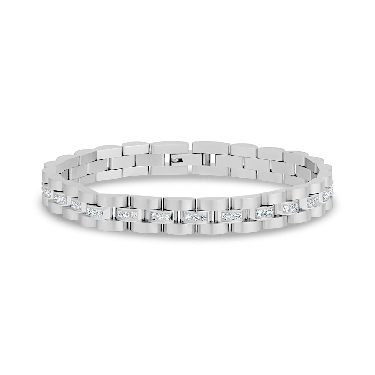 Stone-Set Watch Link Bracelet | 8MM
