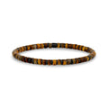 Brown and Hematite Bead Bracelet