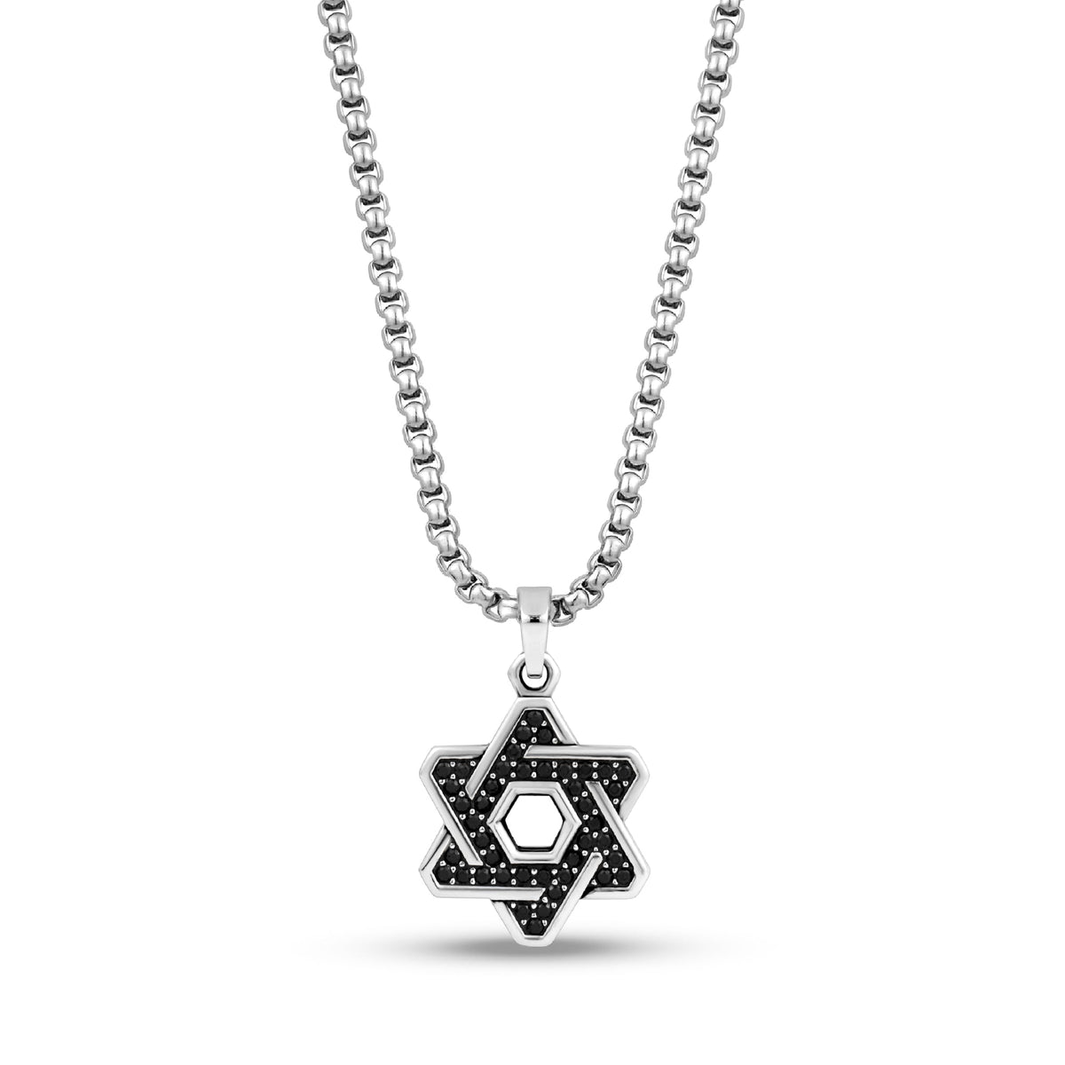 Stone-Set Star of David Pendant