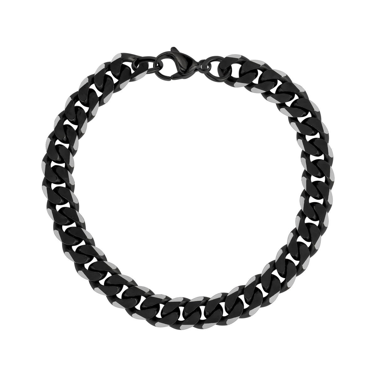 Matte Two Tone Cuban Link Bracelet | 8MM