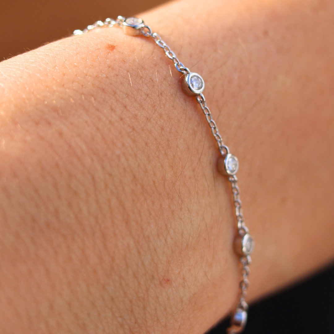 Moissanite Novem Bracelet (Silver)