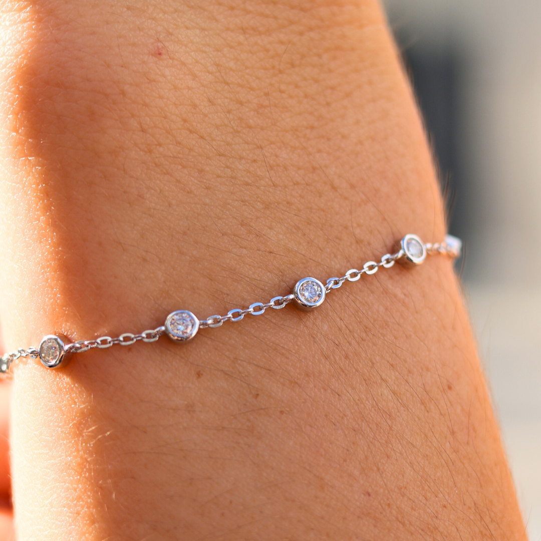 Moissanite Novem Bracelet (Silver)