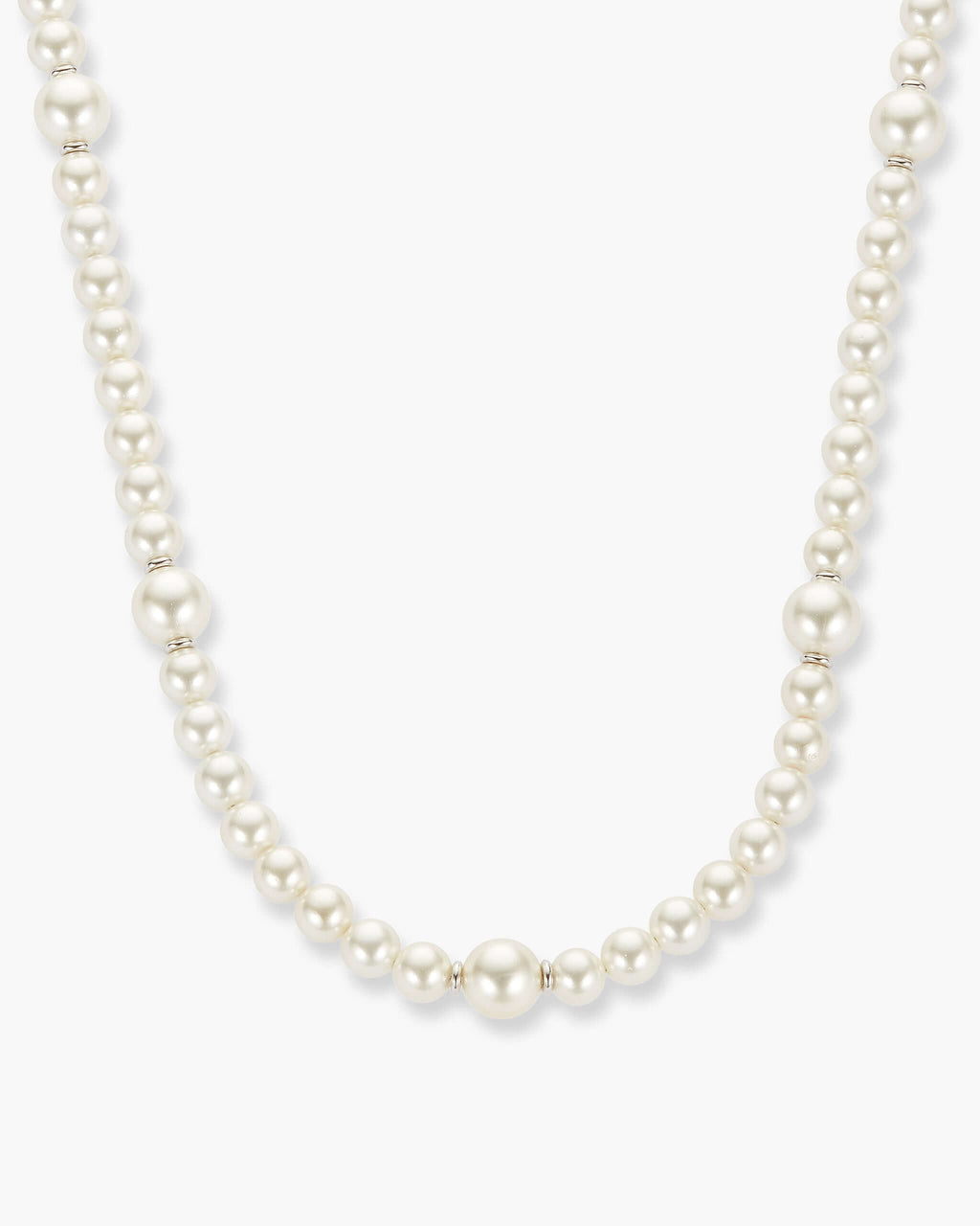Offset Pearl Necklace