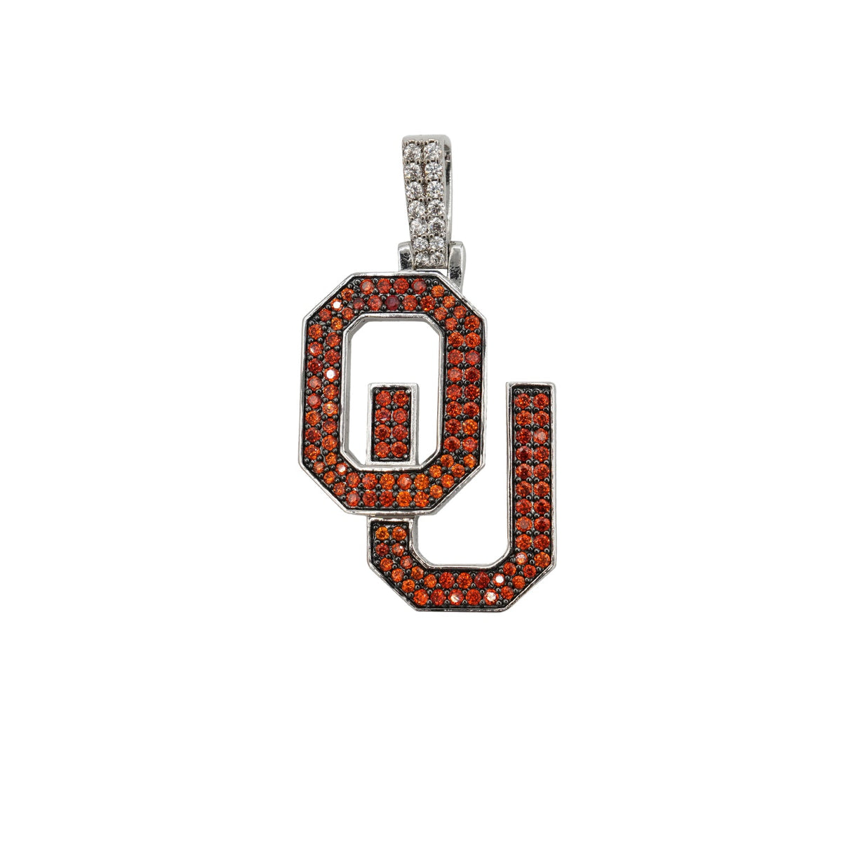 Oklahoma Sooners Logo in White Gold